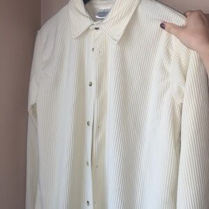 cream colored button down